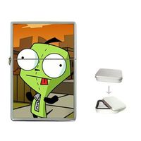 New Product Gir Invader Zim Flip Top Cigarette Lighter + free Case Box