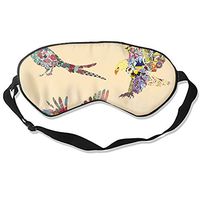 Birds with Ethnic Ornaments Eye Cover Unisex Ultimate Sleeping Aid Eyeshade
