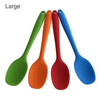 Stylishbuy Size Silicone Spoon Soup Spoon Long Handle High Temperature Cake Baking Scraper Spoon best service well-designed reliable hot sale