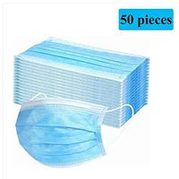 Disposable Face Másks Cover,50pcs Thick 3-layer Face Protection,earloop Mouth Cover Protect Yourself For Coronávirus Flù Blue 50pcs