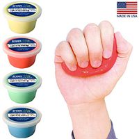 Crown Therapy Putty – Made in USA. Full Set of Hand Exercise Putty (4 Pack, 3 oz. Each) Hand Exercise Rehabilitation, Stress and Anxiety Relief.