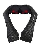 Zyllion Shiatsu Back and Neck Massager with Heat for Deep Tissue Kneading Massage - Use on Shoulders, Feet, Thighs, and Calves (ZMA-28)