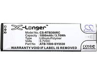 Cameron Sino 1000mAh Li-Polymer High-Capacity Replacement Batteries for RTI T2i / T2X / T3X, fits RTI ATB-1800-SY5530 / ATB-900-SY5531