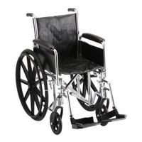 Nova Medical Hammertone Wheelchair - Detachable Full Arms and Swingaway Footrest - 5166S