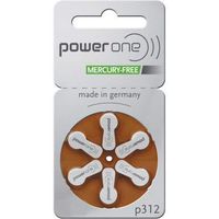 Power One Size 312 No Mercury, 3 Pack (42 batteries)