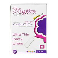 Maxim Hygiene Products Natural Ultra Thin Pantiliners, Light Days, Unscented 24 ea (Pack of 5)