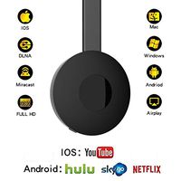 Wireless Wifi Display Dongle 1080P HDMI Mini Receiver,Miracast WiFi Media Streamer Adapter Support YouTube Netflix Hulu Plus Airplay DLNA TV Stick for Android/Mac/iOS/Windows