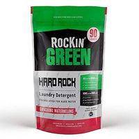 Rockin' Green Natural Laundry Detergent Powder | Hard Rock (for Hard Water), Smashing Watermelons | HE, 90 Loads - 45oz Perfect for Cloth Diapers