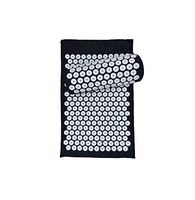 Massager Pillow Foot Massage Cushion Acupressure Mat Relieve Stress Pain Acupuncture Spike for Yoga Mat Pad,Black