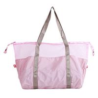 TraveT Travel Shoulder Bag Summer Fashion Beach Bag Mesh Swimming Bag Travel Clothing Bag