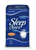 Special 4 packs of Sleep Over Youth Briefs - Lg/XLg - 12 per pack - First Quality SLP05302