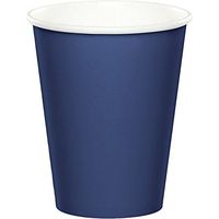 48 Navy Blue Premium 9oz Hot/Cold Cups Bulk Party Supply Wedding Shower Birthday Anniversary
