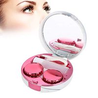 Contact Lens Box 4 colors Contact lenses Soaking case Portable plastic Marble pattern Eye care kit Container(red)