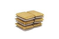 Superio Metallic Non-Scratch Scrubbing Sponges 12 Pack 6 Silver 6 Gold