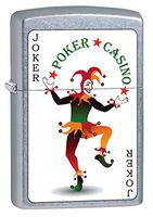 Zippo Lighter: Joker Card, Poker and Casino - Street Chrome 80220