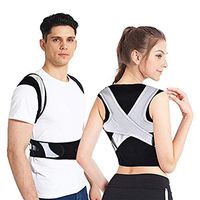 Posture Corrector Back Brace Belts with Lumbar Support Ultra Lightweight Breathable Full Adjustable Straps for Men Women Relieve Lower and Upper Back Pain(XXL)