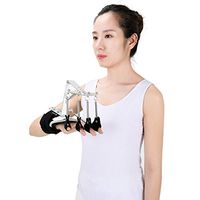 DZKU Finger Rehabilitation Training Equipment for Patients with Stroke Hemiplegia, High Quality Fabric and Aluminum Alloy, Adjustable Size (Black)