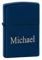 Personalized Zippo Navy Matte Lighter with Free Engraving
