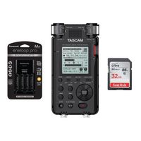 Tascam DR-100MKIII Stereo Linear Portable PCM Recorder - with 32GB SDHC Card