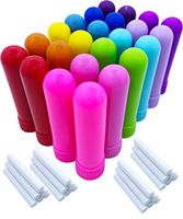 Aromatherapy Inhaler Tubes For Essentail Oils | 24 Colored Nasal Aroma Diffuser Tubes | DIY Himalayan Salt Inhaler Aromatherapy Essential Oil Accessories By Got Oil Supplies