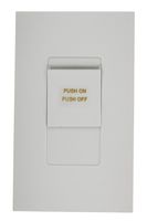 Leviton MNX20-7LW 2000VA, 277V, Monet Preset Digital Electronic Mark 10 Powerline Fluorescent Slide Dimmer, LED Locator Light, Narrow Fin, White