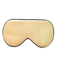 allshope Silk Sleep Mask Soft Comfortable Eye Mask Sleeping Blindfold for Women Men & Kids (Champagne)