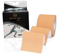 Kinesiology Tape by Olympic Gold Premium Therapeutic Athletic Skin Strength Taping Sports Application Support