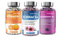 Ultimate Immune Stack - Combining The Highest Quality Vitamin C, Elderberry, and Echinacea - 3 Pack for Immune Support