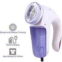 QAQWQE Fabric Shaver,Portable Clothes Shaver with Tree Blades for Efficient Bobbles Fuzz Removing Fluff RechargeableLint Remover Plug-in use Portable Fabric Shaver and Lint Remover
