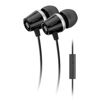 Auvio Metal Earbuds with Microphone (Black)