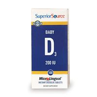 Superior Source Baby D Infant Formula Nutritional Supplements, 200 IU,100 Count