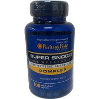 SUPER SNOOZE with Melatonin & Valerian Root 100 Rapid Release Capsules | 3 Bottle Pack (3 Bottles)