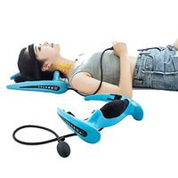 ZHOUHUAW Inflatable Cervical Traction Device, for Stiffness, Relieves Neck Pain, Neck Curve Restorer, Neck Exerciser Cervical