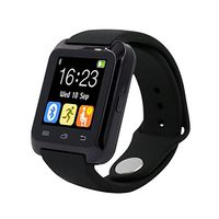 LUOKA Smartwatch Bluetooth Smart Watch U80 for Android Smart Phone Wear Clock Wearable Device Smartwatch (Black)