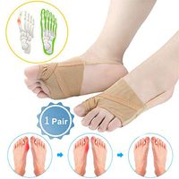 Toe Splints Corrective Socks, Day Night Hallux Valgus Bunion Brace Straightener, Toe Arthritis Pain Relief Hammer Overlapping Big Bones Orthopedic Cushioned Soft Silicone Sleeve Wrap (L)