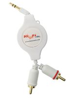 Leviton 95A13-1 Hi-Fi 2 Retractable Male Patch Cable, 4-Feet