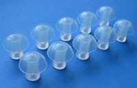 JIAHAO 10 L Soft Replacement Mushroom Eartips Domes for Siemens BTE Hearing Aids
