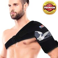 Shoulder Brace for Men and Women [2020 Version] Rotator Cuff - for Bursitis , Dislocated AC Joint , Labrum Tear, Tendonitis , Neoprene Compression Support Sleeve (Camouflage, L-XL)