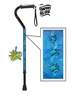 Walking Canes with Gel Grip Handle Aluminum Adjustable Sea Turtles Design Men or Women