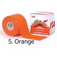Kinesiology Tape Precut Roll Recovery Sports Athletic Physio Therapy Injury Support 10inch*2inch (5. Orange)