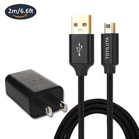 TOYILUYA Fast Charger Cable Flexible Braided for Nintendo 3DS / 3DS XL/DSi / DSi XL/New 2DS XL + AC Adapter + Stylus + EVA Case Replacement Kit (Black)