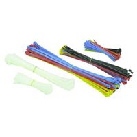 350 Piece Assorted Cable Ties, 4 in, 8 in, 11 in, UL Listed Storehouse