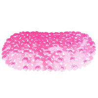 Non Slip Shower Mats,Fheaven Large Strong Suction Anti Non Slip Bath Shower Mat Foot Massage 68X35cm68X35cm (Pink)