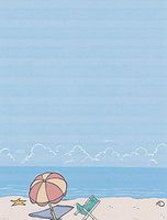 Beach Stationery Printer Paper 26 Sheets
