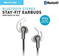 SOUNDLOGIC Bluetooth Active Earbuds with Silicone Tip