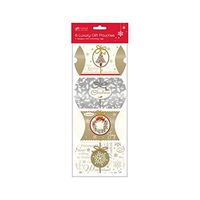 The Home Fusion Company 8 x Gold & Silver Traditional Xmas Wrap Pouches & Matching Tags
