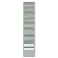 Buddy Products 40 Pocket Badge Card Rack, Steel, Horizontal Orientation, 0.75 x 18.5 x 4 Inches, Gray (0839-32)