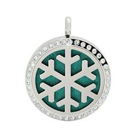 Deals Aromatherapy Necklace ZYooh Vintage Locket Essential Oil Diffuser Necklace Fragrance Jewelry Gift by ZYooh(Christmas Tree 2) (Mat)