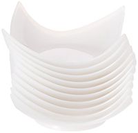 Fineline Settings 10-Piece Tiny Temptations Torte, 2.75 by 2.75-Inch, White