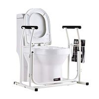 Toilet Handrails Bathroom Safety Assist Frame Toilet Armrest Shelf Disabled Pregnant Women Elderly Non-Slip Handle Toilet Safety Frames Rails (Color : White, Size : 506966cm)